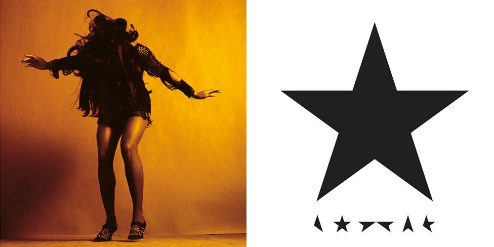 Covers for Everything You've Come to Expect by The Last Shadow Puppets and Blackstar by David Bowie
