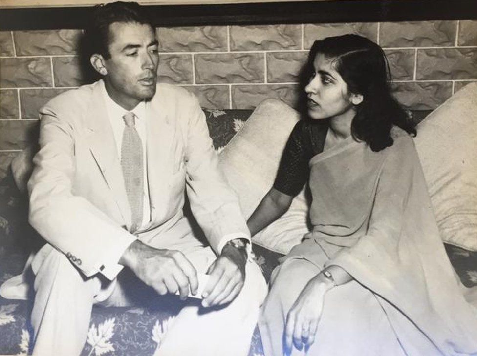 Gulshan Ewing with Gregory Peck
