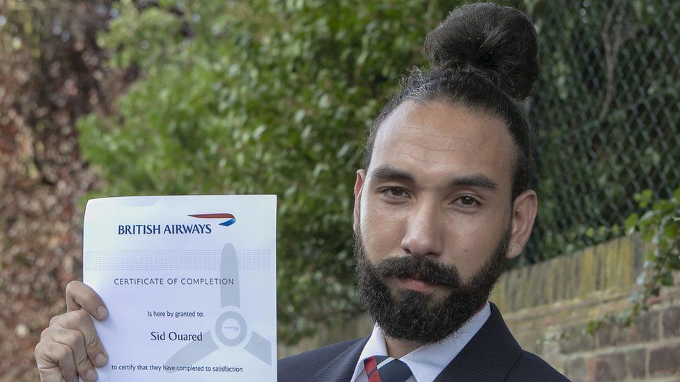 Man bun hairstyle 'gets British Airways worker the sack' - BBC News