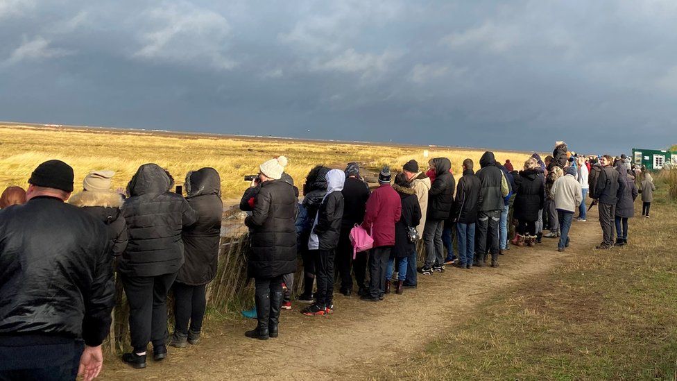 People watching seals at Donna Nook