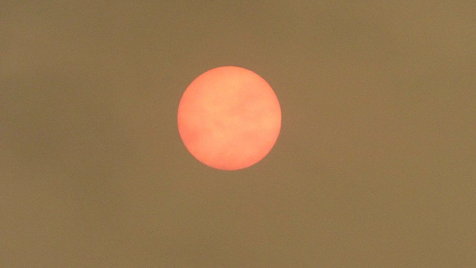 Red sun