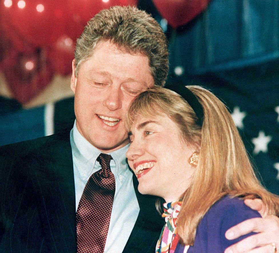 The Clintons in 1992