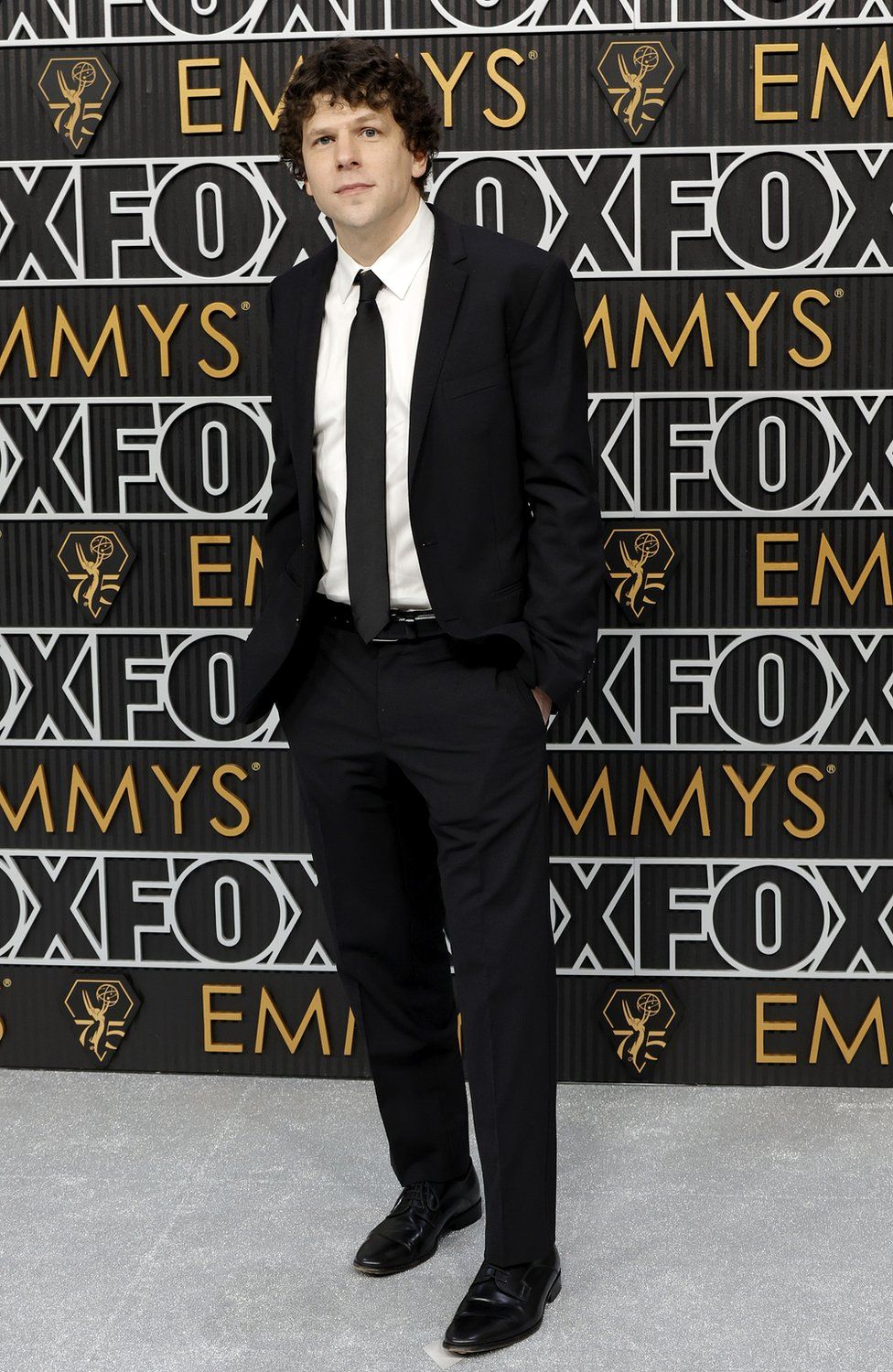 Jesse Eisenberg attends the 75th Primetime Emmy Awards at Peacock Theater on January 15, 2024 in Los Angeles