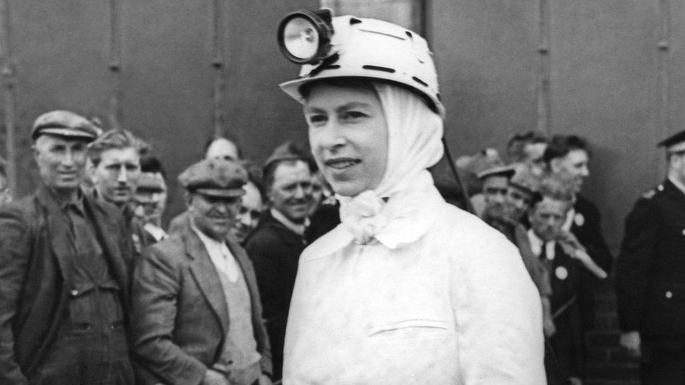 During her visit to Rothes Colliery, Fifeshire