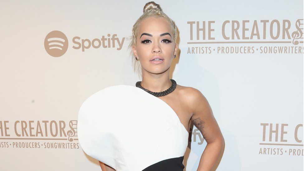 Musician Rita Ora at a Spotify event