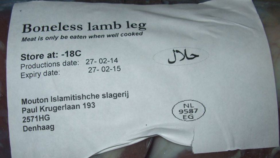 Turkey meat labelled as lamb