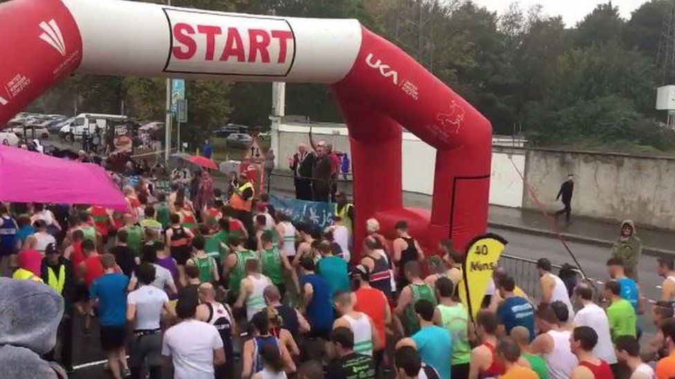 More than 4,000 runners took part in the 10km run in Swansea on Sunday
