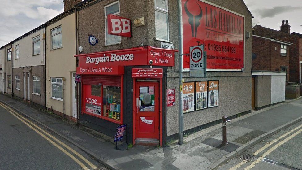 Bargain Booze shop in Warrington