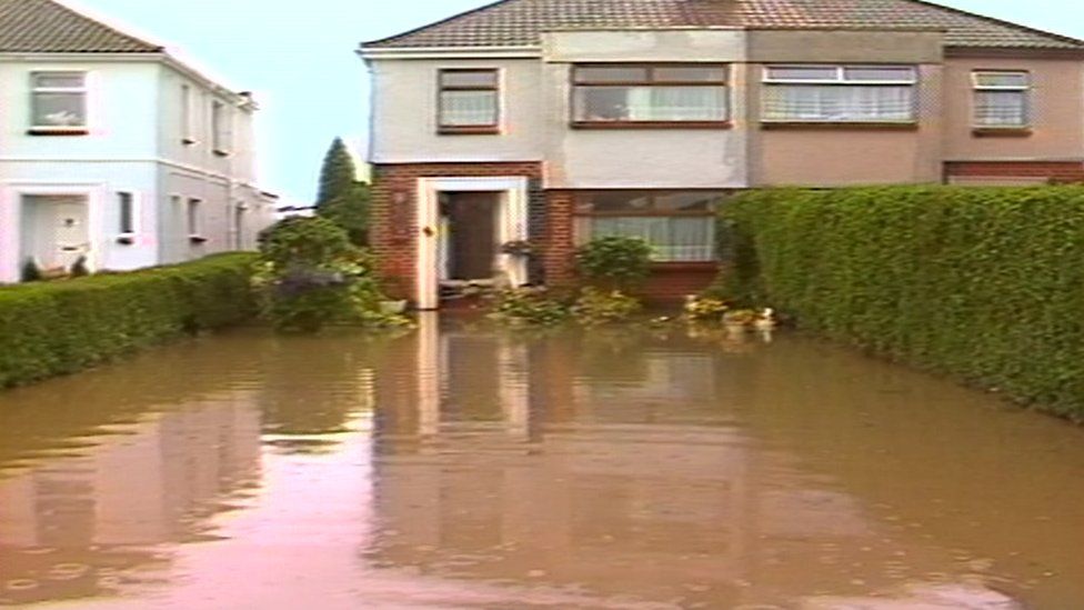 Flooding in Llanelli