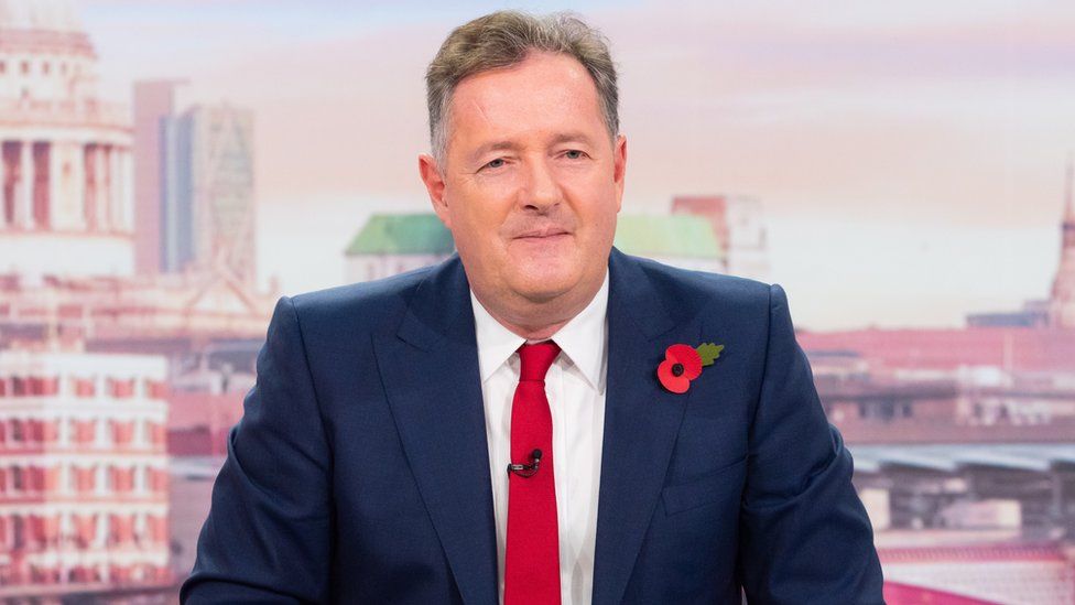 Piers Morgan on the set of Good Morning Britain