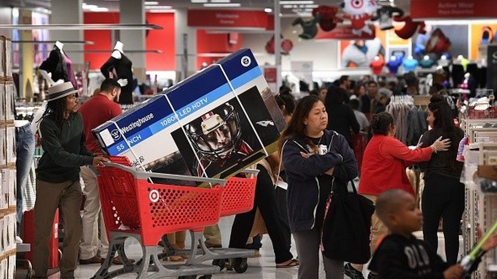 Black Friday shoppers in the US