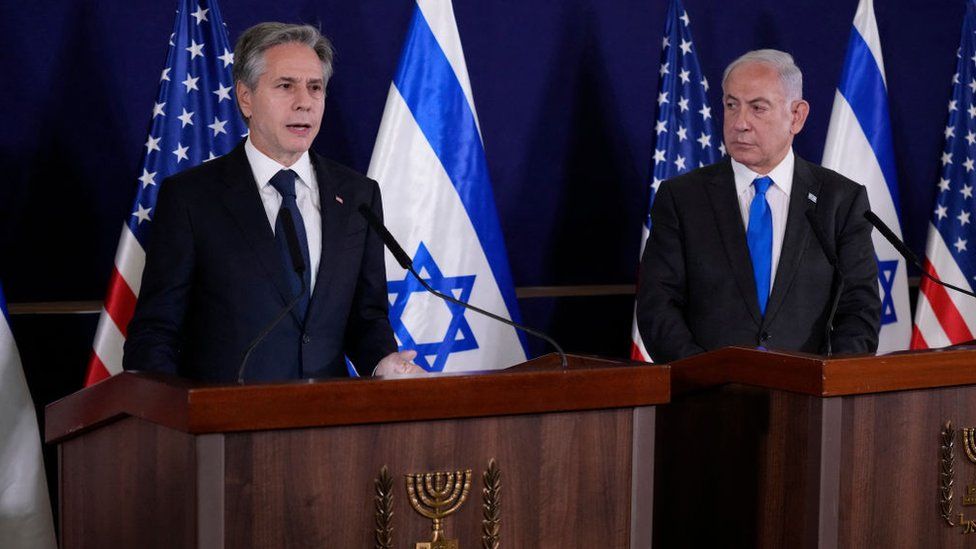 Blinken and Netanyahu in October 2023