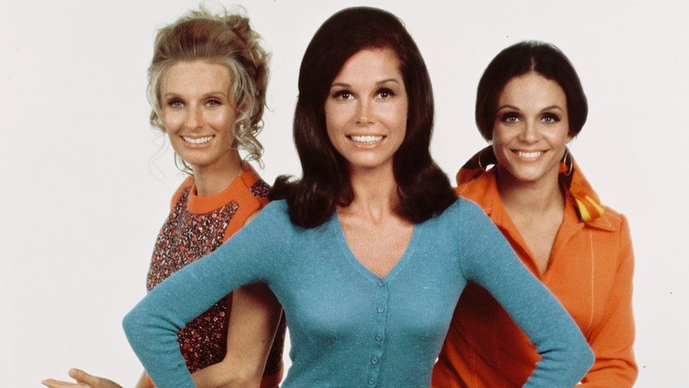 L-R: Cloris Leachman, Mary Tyler Moore and Valerie Harper of The Mary Tyler Moore Show