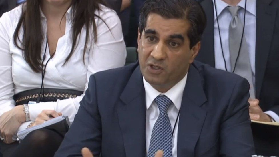 Ranjit Singh Boparan, chief executive of 2 Sisters, giving evidence to MPs last month