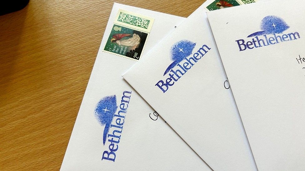 Cards with Bethlehem stamp