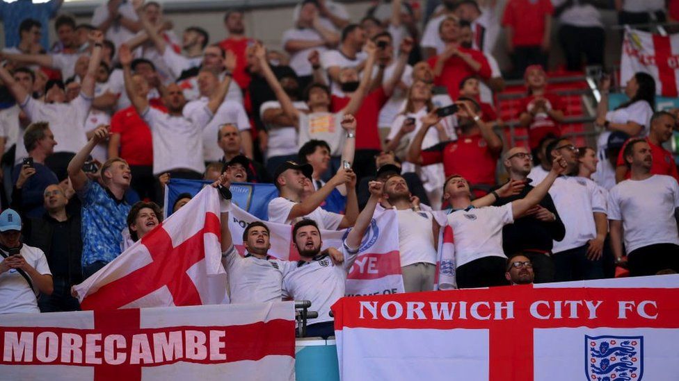 Fans at Wembley