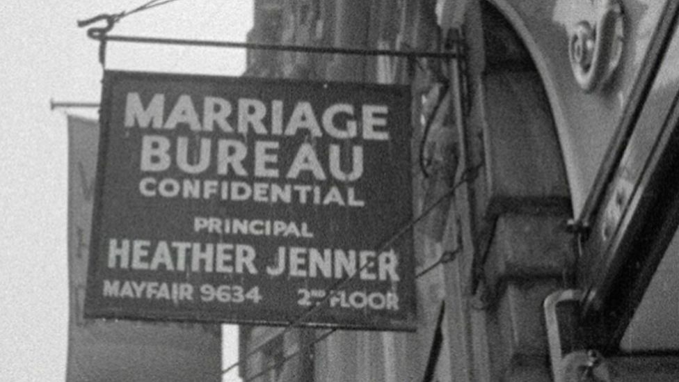 Marriage bureau sign