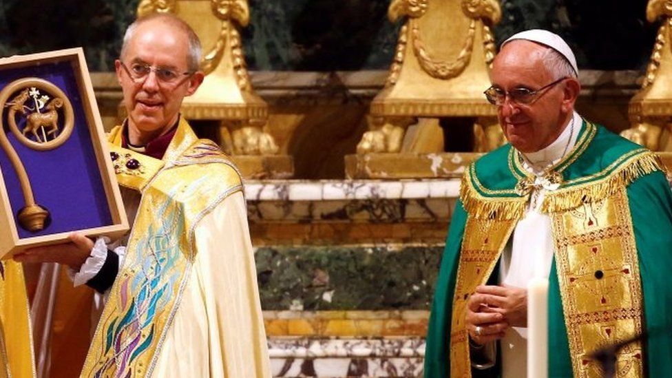 Justin Welby and Pope Francis