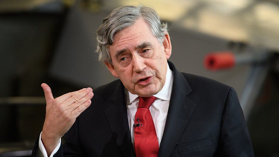 Former Labour prime minister Gordon Brown