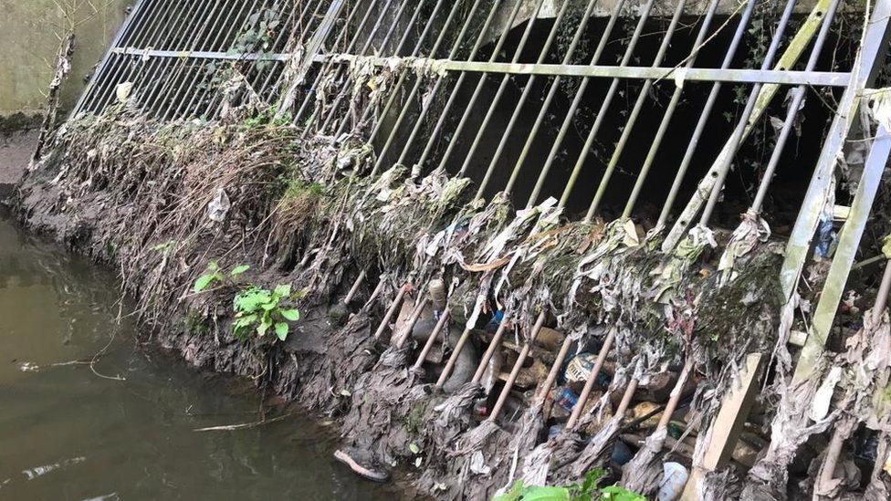 A combined sewage overflow in Greater Manchester