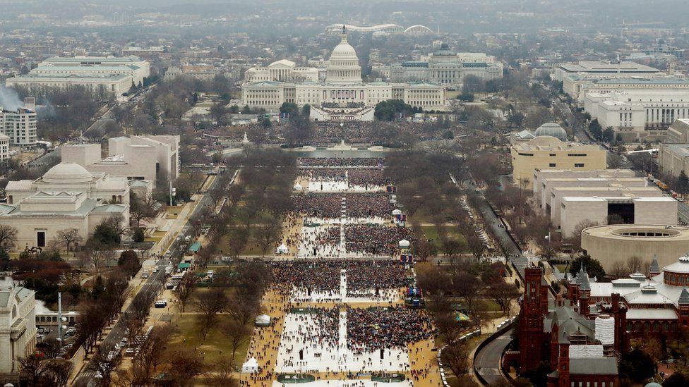 Crowds at the 2017 inauguration