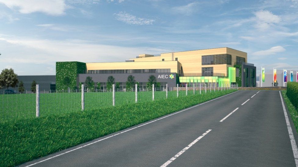 An artist's impression of plans for the new innovation and enterprise campus at Aberystwyth University