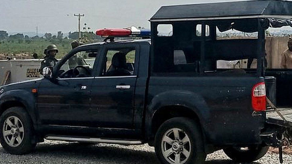Nigerian police vehicle