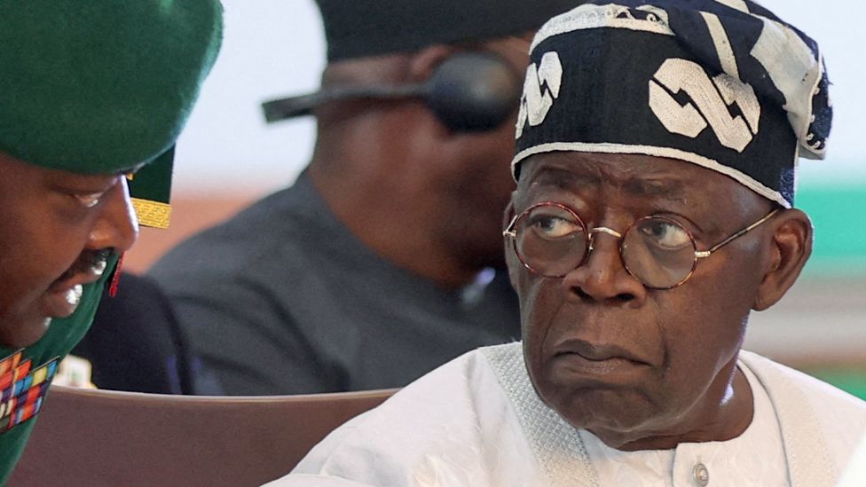 Bola Tinubu at an Ecowas meeting in Abuja, Nigeria - December 2023