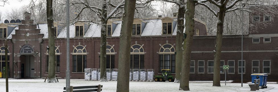 Snowy scene in Veenhuizen