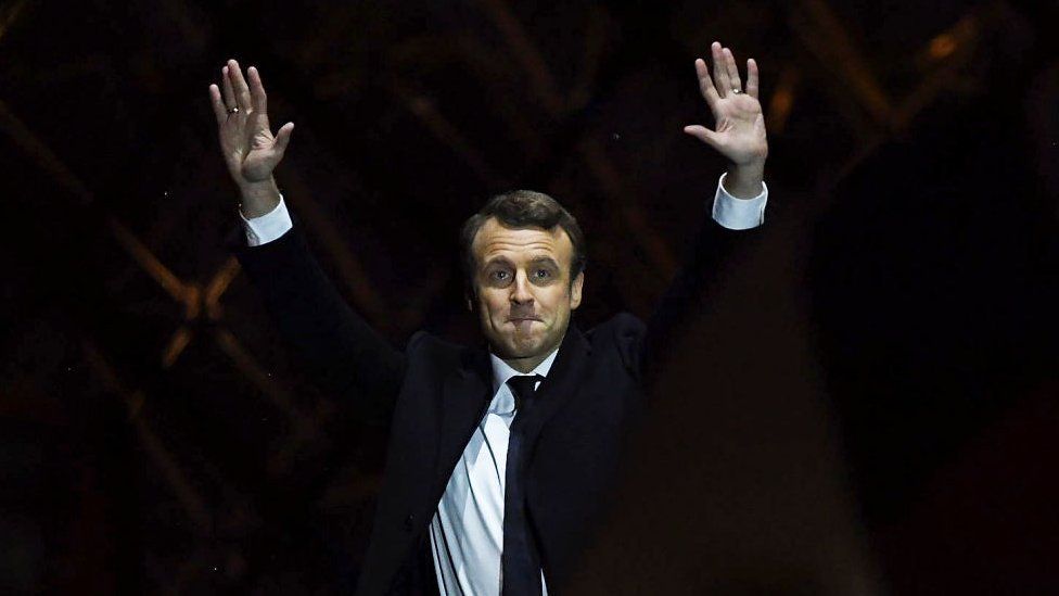 Macron after win