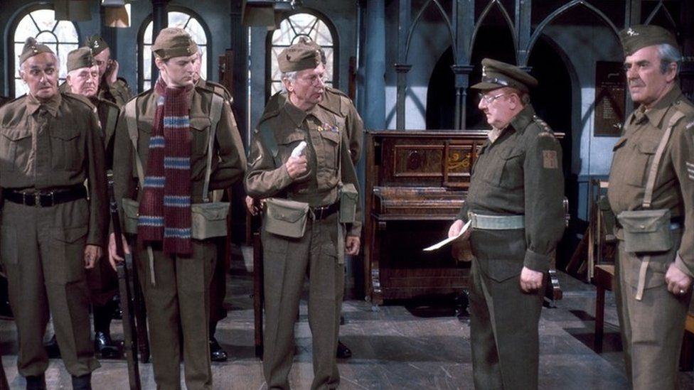 The cast of Dad's Army