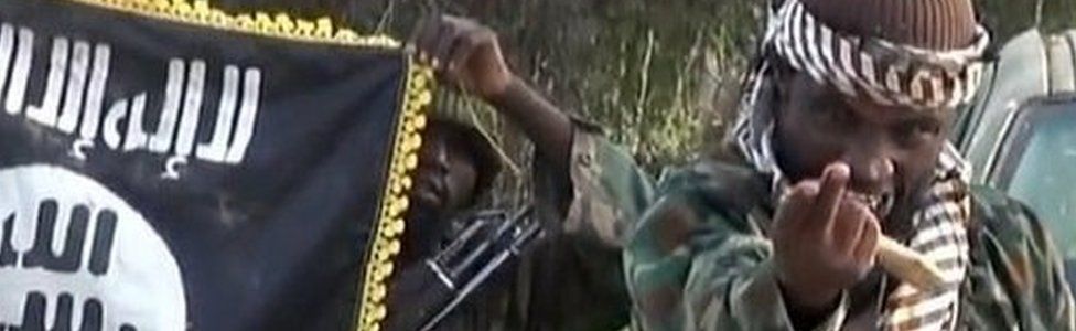 A screengrab taken on 2 October 2014 from a video released by the Nigerian Islamist extremist group Boko Haram and obtained by AFP shows the leader of the Nigerian Islamist group Boko Haram, Abubakar Shekau