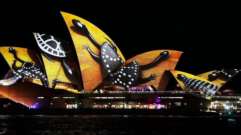 Pictures: Sydney lights up for annual festival - BBC Newsround