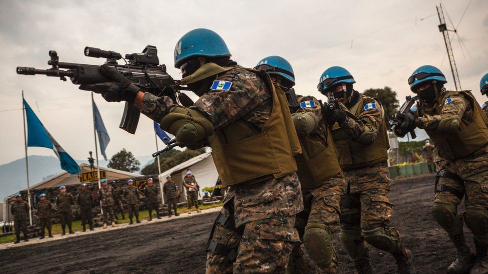 Members of the Guatemalan Special Forces which are part of Monusco