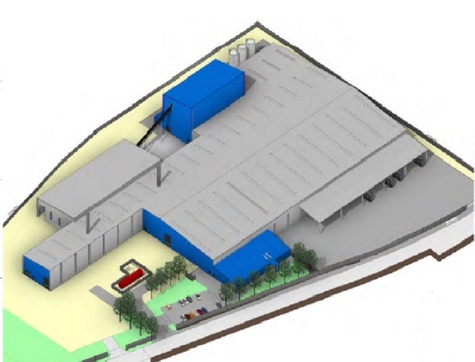 Proposed plasterboard factory