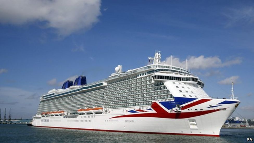 Cruise ship Britannia visits Edinburgh and Invergordon - BBC News