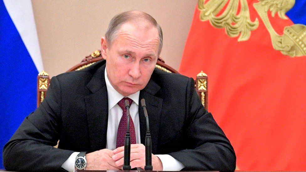 Vladimir Putin in Moscow
