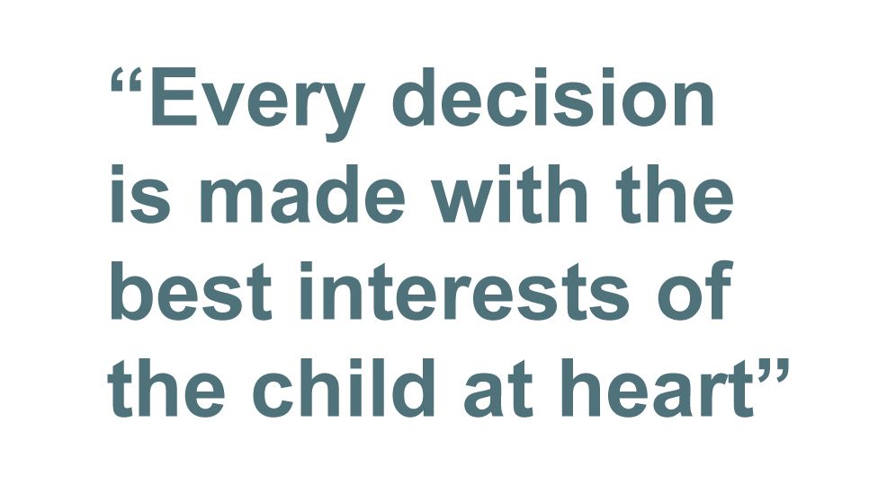 Quotebox: Every decision is made with the best interests of the child at heart