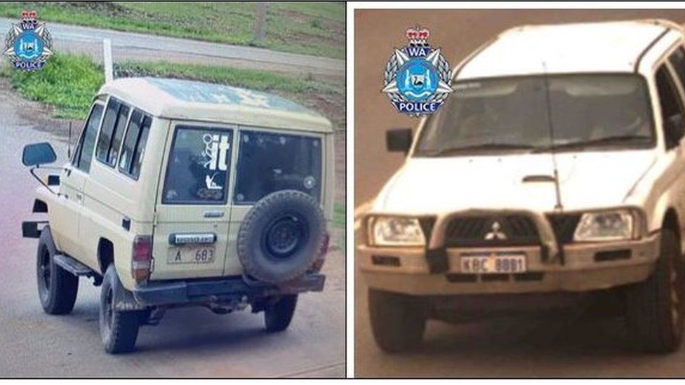 The two vehicles the family were believed to be travelling in