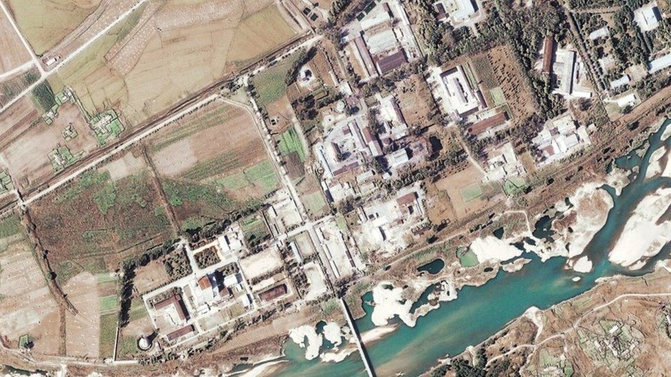 Satellite image of Yongbyon nuclear plant, North Korea (2004)