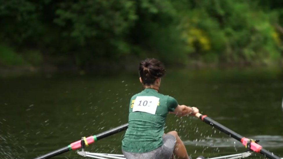 Rower on the Severn