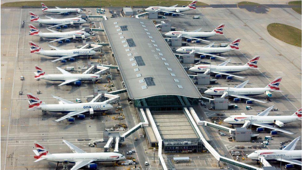Planes at Heathrow