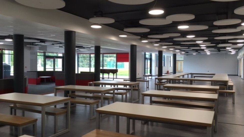 The new school dining room