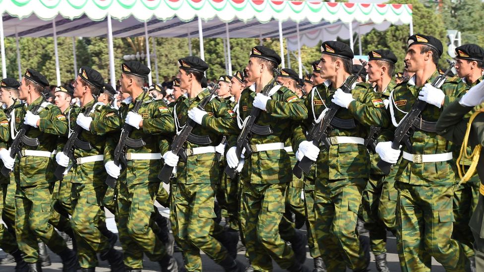 Tajik military parade, Dushanbe, 2016