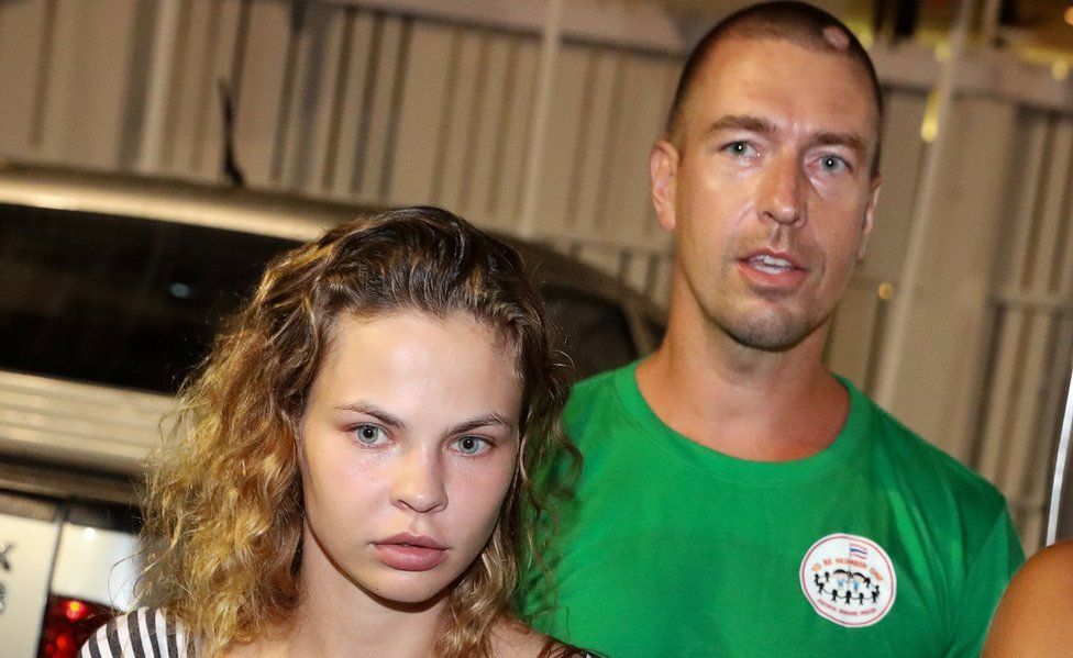 Anastasia Vashukevich and Alexander Kirillov in Thai custody, 15 Jan 19