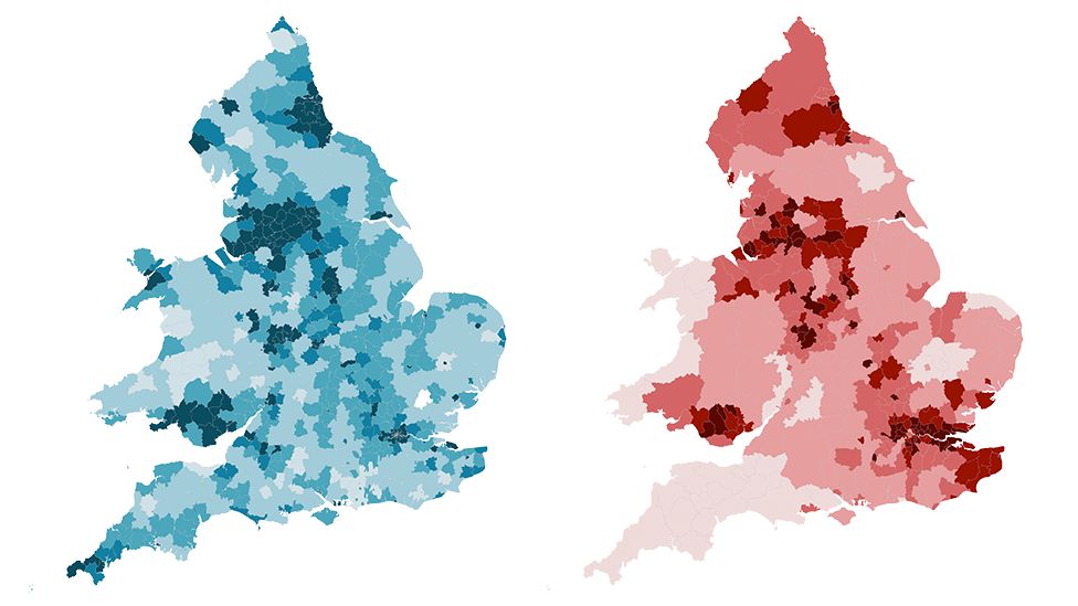 Pair of mortality maps