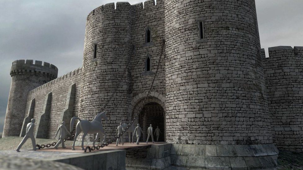 Virtual model of Sheffield Castle