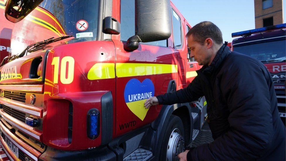 Fire engine bound for Ukraine