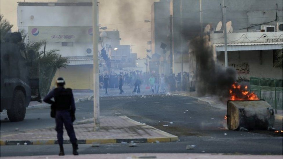 Anti-government protest in Bahrain (05/04/16)