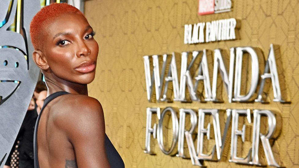 Michaela Coel at Black Panther European premiere